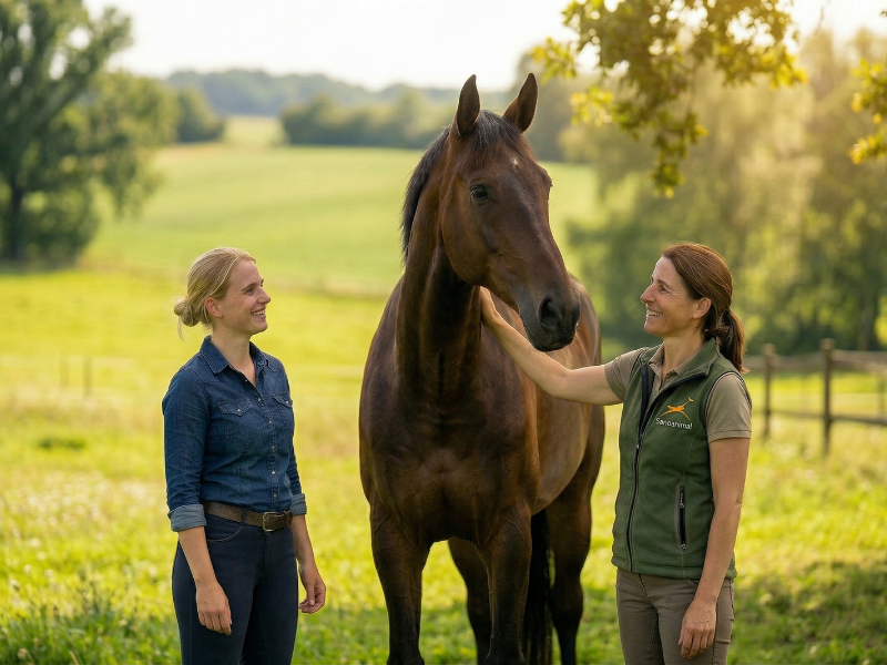 Sanoanimal Praxis Software – Therapeutin im Stall